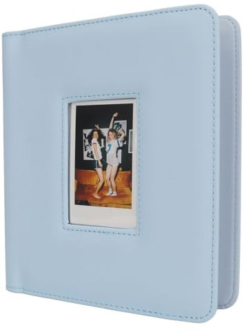 Album 288 Photos pour Appareil Photo Instax Mini, Couverture en Cuir, Album Photo 2 X 3 pour Appareil Photo instantané Instax Mini 11 12 9, pour Film instantané Instax Mini (BLUE)