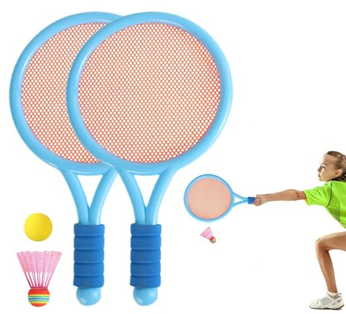 Ensemble de badminton d'intérieur - Raquettes de badminton pour enfants - Ensemble de raquettes de badminton professionnel pour une utilisation en intérieur - Jeu d'équipement de badminton, jouets de