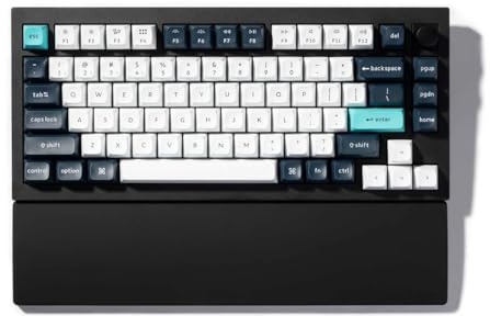 Keychron Silikon Handballenauflage Schwarz, Ergonomische Auflage für Mechanische Tastatur V1 / V2 / Q9 / Q1 / Q2 / P1 (Pro/Max Modelle Kompatibel)
