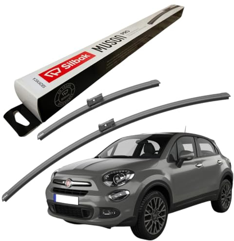 Silbak Windscreen Wipers, fits for 500X (2014 ONWARDS) Front Wiper Blades, 650mm/350mm
