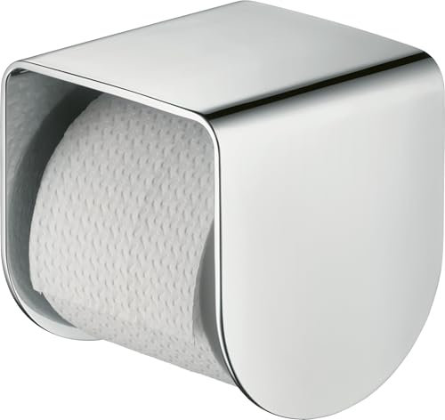 hansgrohe Papierrollenhalter Axor mit Ablage, Edelstahl-Optik