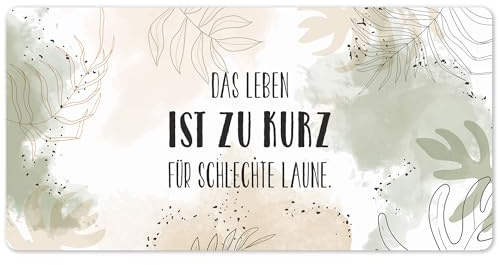 Herz & Heim® XXL Mousepad mit Wunschmotiv – Personalisierbare Schreibtischunterlage mit Foto & Text – Individuelles Mauspad mit eigenen Fotos (Pflanzen)