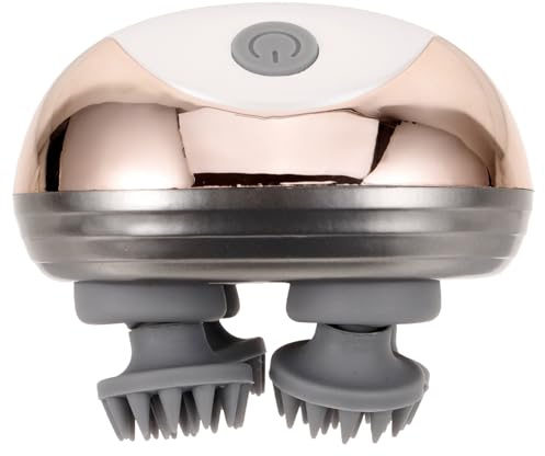VALICLUD Wiederaufladbares Kopfmassagegerät mit 1150mah Akku Kopfhautmassagegerät aus Abs und Silikon für Entspannende Massageerfahrung Beim Reisen und Outdoor
