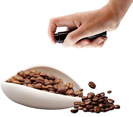 Ferizzia Taza Dosificadora de Granos de Café y Botella Pulverizadora RDT Set, Bandeja Dosificadora Granos Café de Cerámica, con Botella Pulverizadora, para el Hogar, Restaurante, Cocina