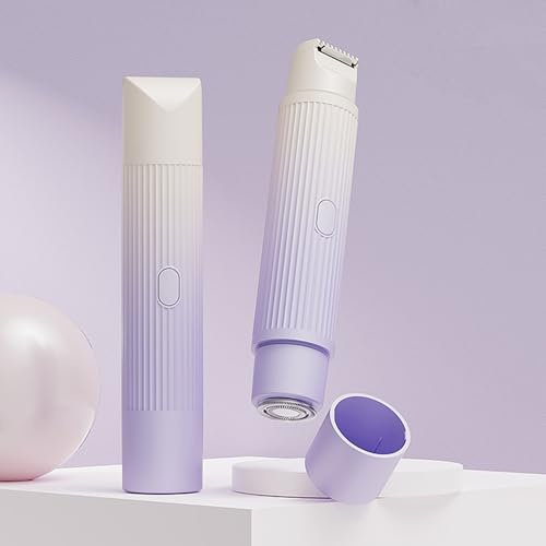 2-in-1 Damen-Körperrasierer, Doppelkopf, wasserdicht, elektrischer Bikinis-Trimmer für Haarentferner, Doppelkopf