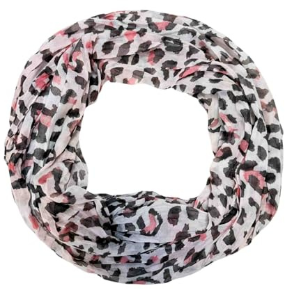 Leopard Seide Loop Farbverlauf Frühling Rundschal Unisex Sommer Herbst Leicht Schal Stola Silk Leo Animal