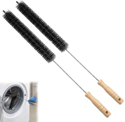 Radiator Cleaner Brush, Long Handle Radiator Cleaning Brush for Dryer Vents and Appliance Maintenance, Flexible Radiator Brush with Dual Heads for Efficient Debris Removal