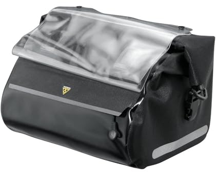 Topeak Handlebar DryBag Lenkertasche schwarz wasserdicht Fahrrad Lenker Tasche, 15002008