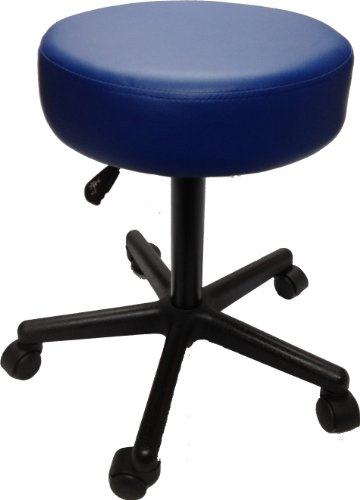 Adjustable Rolling Pneumatic Stool for Massage Tables, Examination Tables and Physician's Office Use by Clinical Health Services, Inc. (Royal Blue)
