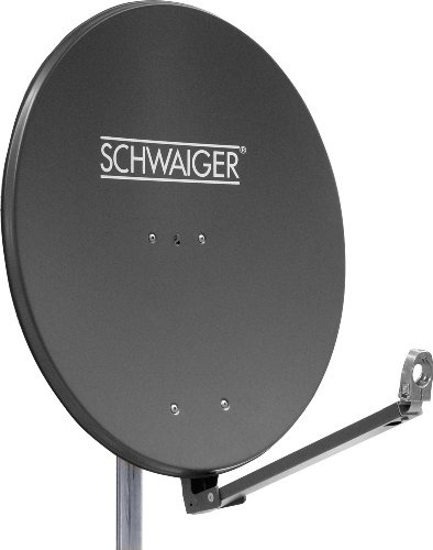 Schwaiger SPI910.1 Aluminium Offset-Parabolantenne (88 cm) anthrazit