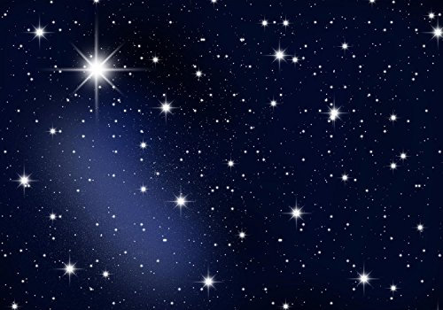 wandmotiv24 Fototapete Nachthimmel Sterne, S 200 x 140cm - 4 Teile, Wanddeko, Wandbild, Wandtapete, Galaxy, Universum, Sternenhimmel, Nacht M0019
