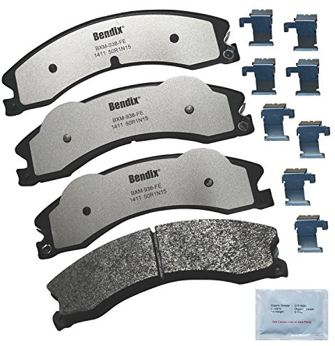 Bendix Fleet Metlok MKD1411FM Semi-Metallic Brake Pads for Select Models Chevrolet Express 3500,Express 4500,2500,Silverado,GMC Savana 3500,4500,Sierra HD,Nissan TITAN XD