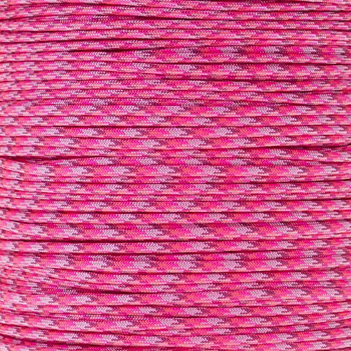 PARACORD PLANET 550 Nylon Paracord 7 Strand Typ III Utility Schnur – Größte Auswahl erhältlich, Pink Blend, 10 Feet