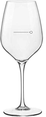 PEGANE Lot de 6 Verres à Pied jaugé à 15 cl en cristallin - 43,5 cl