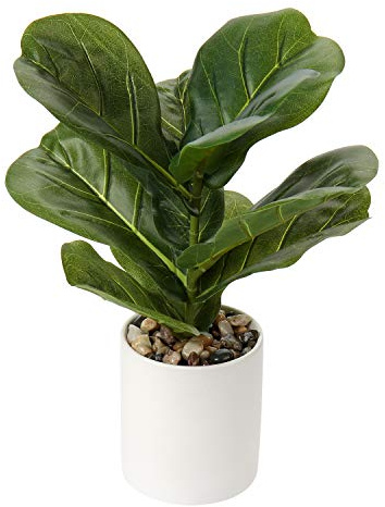 Briful Künstliche Pflanzen Kunstpflanze Unechte Pflanzen Tropische Zimmerpflanze Faux Monstera im Topf für Hausgarten Büro Schreibtisch Duschraum Dekoration