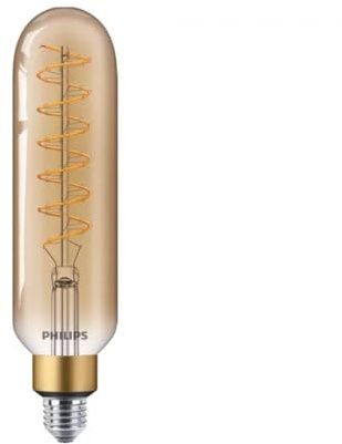 Philips ampoule LED Stick Giant T65 E27 40W Ambrée, Compatible Variateur, Verre