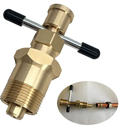 Olive Puller Not Damage The Pipe Olive Remover Ferrule Puller Corrosion-Resistant Compression Ring Removal Tool Suitable for Brass Pipes with Diameters of NPT 1/2 & NPT 3/4 Ferrule Removal Tool
