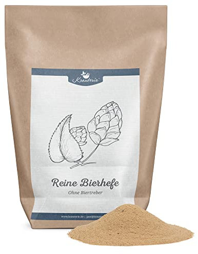 Krauterie Bierhefe Hund, Einzelfuttermittel für Hunde (100 g), Bierhefe Pulver in Spitzenqualität