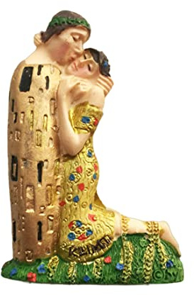 Der Kuss Gustav Klimt Wien Österreich Kühlschrankmagnet Reise Souvenir 3D Kühlschrank Dekoration Magnetaufkleber handbemalt