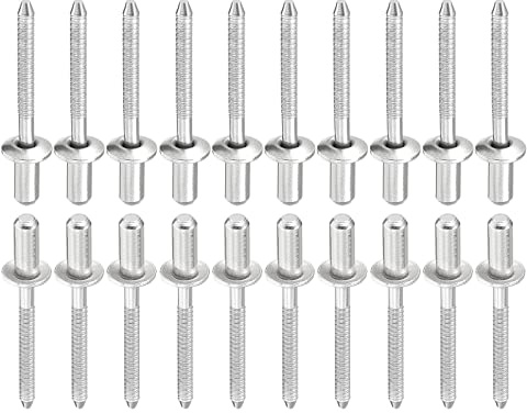 DTGN 4.8mm x 11mm (DxL) Rivetti Ciechi - 50pz - Ottimo per Macchinario Collegamento - 304 Inox Acciaio Cupola Chiuso Terminale Rivetto