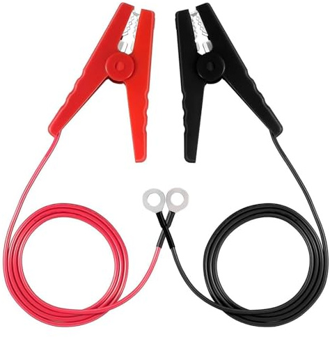 Electric Fence Connectors, 2 Netting Fence with Alligator Clip, Electric Fence Alligator Clips, Solar Connect Fence Connectors Charger, Solar Generator Leads, Small Jump Leads Cable for Farmers, Ra