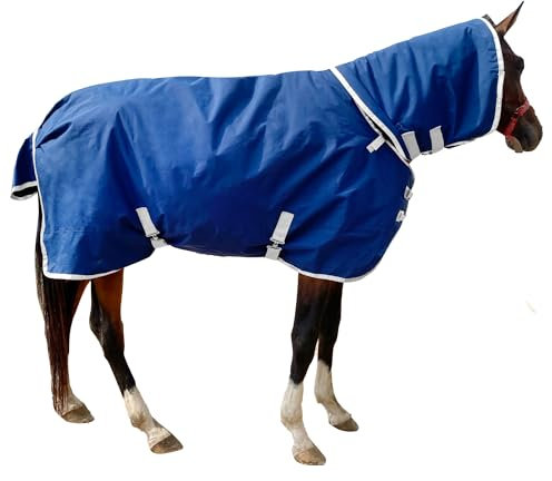 Pferdedecke für den Winter, wasserdicht, 240 g warme Baumwollfüllung, 1200D Premium-Pferdedecke, mittelschwer, wasserdichte Decke, 135 cm
