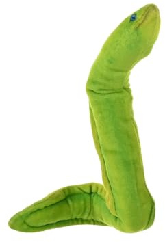 Wild Republic Coilkins Muränenaal Grün, Plüschtier, 30 cm, Kuscheltier, Füllung besteht aus gesponnenen recycelten Wasserflaschen, Grüner Muränen Aal