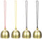 M METERXITY 1-Set Hanging Bells, Small Decorative Bells Wind Chimes Vintage Bell Jingle Bells for Christmas/Home/Window/Door/Garden Decor, Hanging Bell Pendant [Gold, 4 Color Ropes]