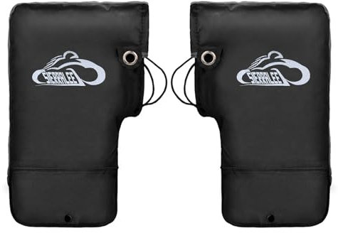 Ddujbtp Lenker-Fäustlinge für den Winter, thermisch, Radfahren, Handwarm, winddicht, kaltes Wetter, für Mountainbike-Motor