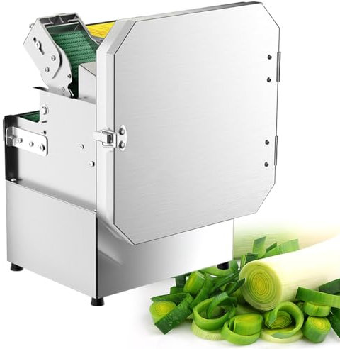 GESAIDES Coupe-légumes électrique, Trancheuse à légumes Professionnelle, Robot Culinaire, Coupe-Piment, Machine à Trancher Les légumes Fins