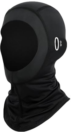 wilcractk Sturmhaube Motorrad Sommer Ski Maske Mit Brillenlöchern Atmungsaktive Eisseide Unterziehhaube Schwarz Für Helm Fahrrad Laufen Camping Angeln Outdoor Herren Damen