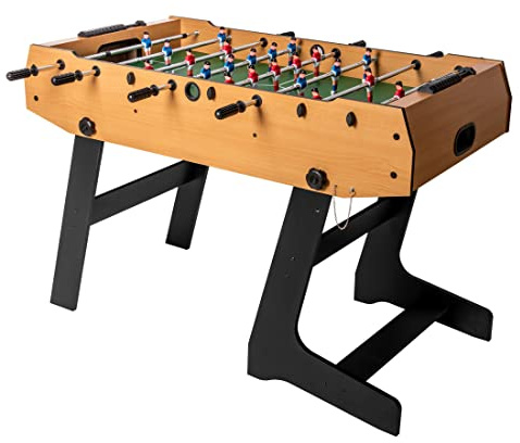 HLC Baby Foot Pliable Table de Football Adaptée aux Adultes et aux Enfants, Idéale pour 2-4 Personnes Comprend Deux Balles, Dimensions : 121cm x 61cm x 81cm.