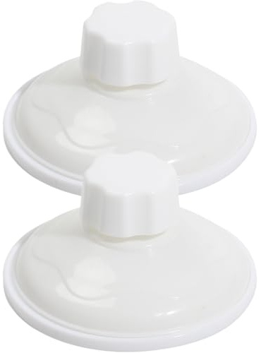 Window Cat Hammock Suction Cup - 8.5cm Screw Mount Adhesive Sucker Pads | Powerful Vacuum Suction Cups for Cat Window Perch Bed | Bed Replacement Accessories 2pcs White