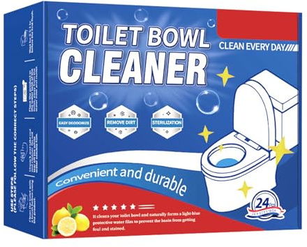 KOAHDE Pastilles Nettoyantes Pour Toilette,Bloc de Nettoyage de Toilett,Blocs de Réservoir de Toilettes,Tablettes WC Nettoyantes,24PCS,Air Frais de Toilette,Désodorisation