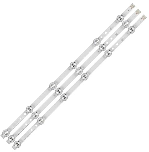 HCGX Tiras de retroiluminación LED 3 piezas for televisores 32 pulgadas, repuesto for 32LB620V 32LF6329, tipo .0 A/B, n.° pieza LC320DUE-FGA3 6916L-1704A(For 10 TV)
