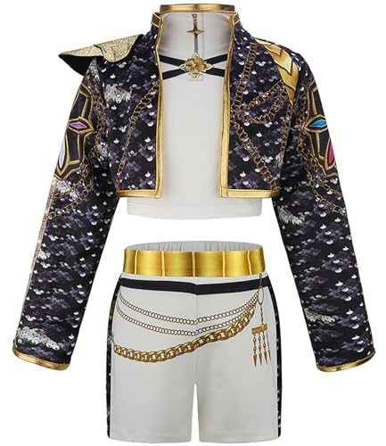Generico Costume Carnevales Bambina,Animes Cosplay Costume Completo Set Bambina Bambino Uniforme Stage Performance Vestire Bambini 110-160 per Halloween Gioco di Ruolo Carnevales Partys