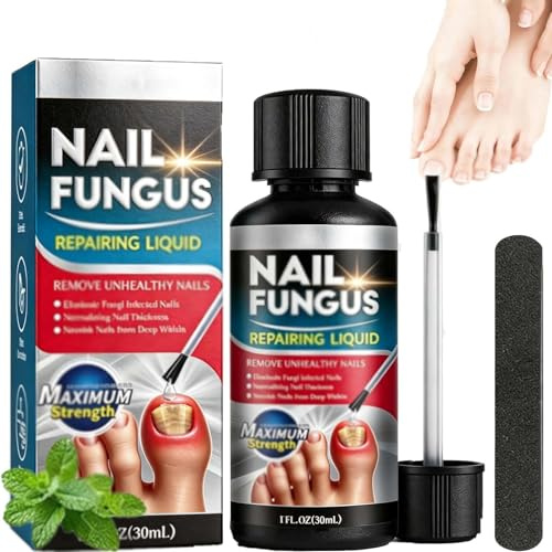 Nail Fungus Repairing Liquid, Revitalize Thick Damaged Nails, Strengthen & Restore Health, 30 Ml