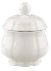 Villeroy & Boch Manoir Zuccheriera, 200 ml, Altezza: 6,5 cm, Porcellana Premium, Bianco