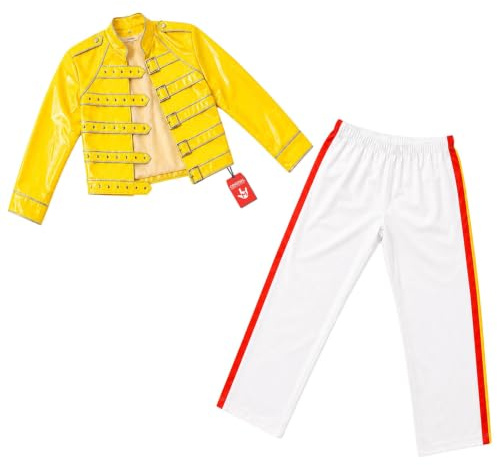 Fun Shack Rockstar Kostüm Herren, 80er Jahre Halloween Kostüm Herren, L