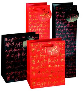 12 Geschenktaschen / Geschenktüten / Maße: 362x105x105mm / für große Flaschen