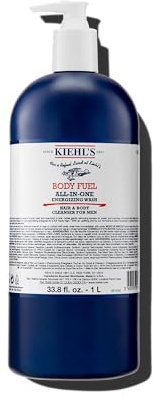 Kiehl's Body Fuel Wash, Energising Body Wash & Shampoo for Men, 1000Ml