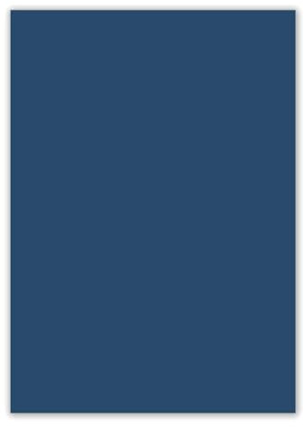 100 DIN A5 Einzelkarten Papierbögen - Dunkelblau - 240 g/m² - 14,8 x 21 cm - Bastelbogen Tonpapier Fotokarton Bastelpapier Tonkarton - FarbenFroh