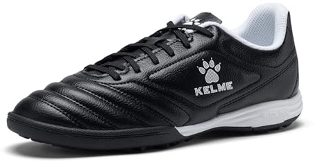 KELME Unisex Adult Turf Soccer Shoes, Futsal Indoor Soccer Cleats, for Mens Womens,Black,Size 10