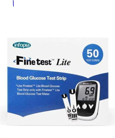 Fine Test Lite Blood Glucose Test Strips (50 Strips)