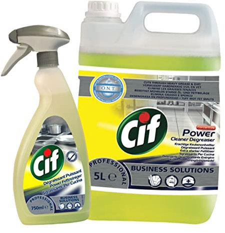 Cif Fettlöser Reiniger, Fettreiniger Professional 5L + 0,75L Sprühflasche