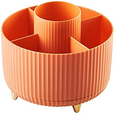 Supporto per pennelli da trucco da tavolo 6 slot per trucco tazza di stoccaggio impermeabile antipolvere salvaspazio per piano di lavoro del bagno