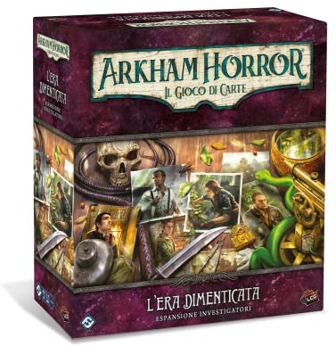 Asmodee - Arkham Horror, Das Kartenspiel: Die vergessene Ära - Ermittler-Erweiterung, 1-4 Spieler, 14+ Jahre, italienische Ausgabe