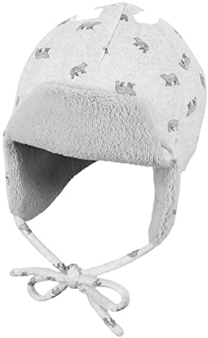 Sterntaler Babymössa för pojkar, baby, pilotmössa, isbjörnar, LJUSGRÅ, 39