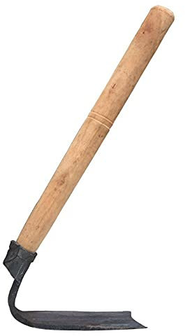 YZJSSL Strumento di scavo Classico forgiato a Mano di Medie Dimensioni Piccone in Acciaio Extra Spesso con Manico in Legno Duro (Colore: Nero, Dimensioni: 35 cm)