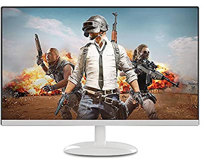 Monitor LED for juegos de 24 pulgadas: pantalla LCD de oficina comercial, sin bordes, 75 HZ, 1080P, VGAHDMIDC, 5 ms, inclinable, pantalla recta/curva, /negro/132 ( Color : Straight Screen White , Size